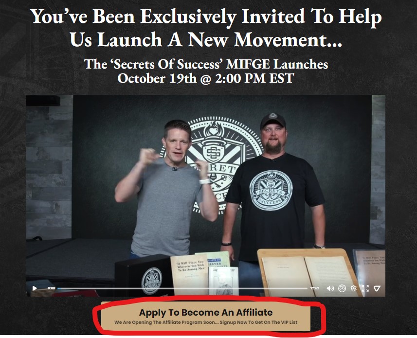 apply for affiliate