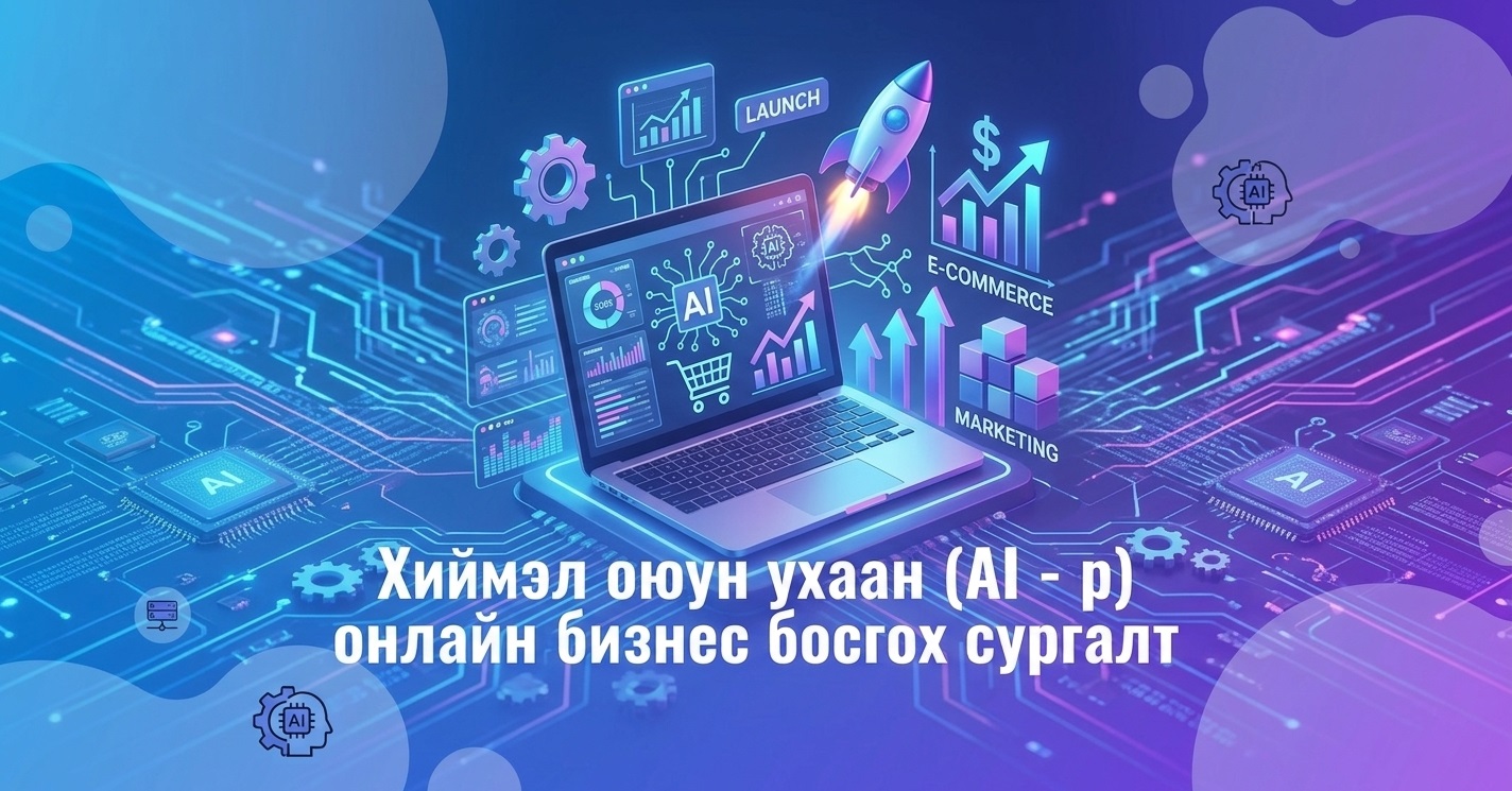 Хиймэл оюун ухаан (AI – р) жинхэнэ бизнес босгох видео хичээлэн сургалт